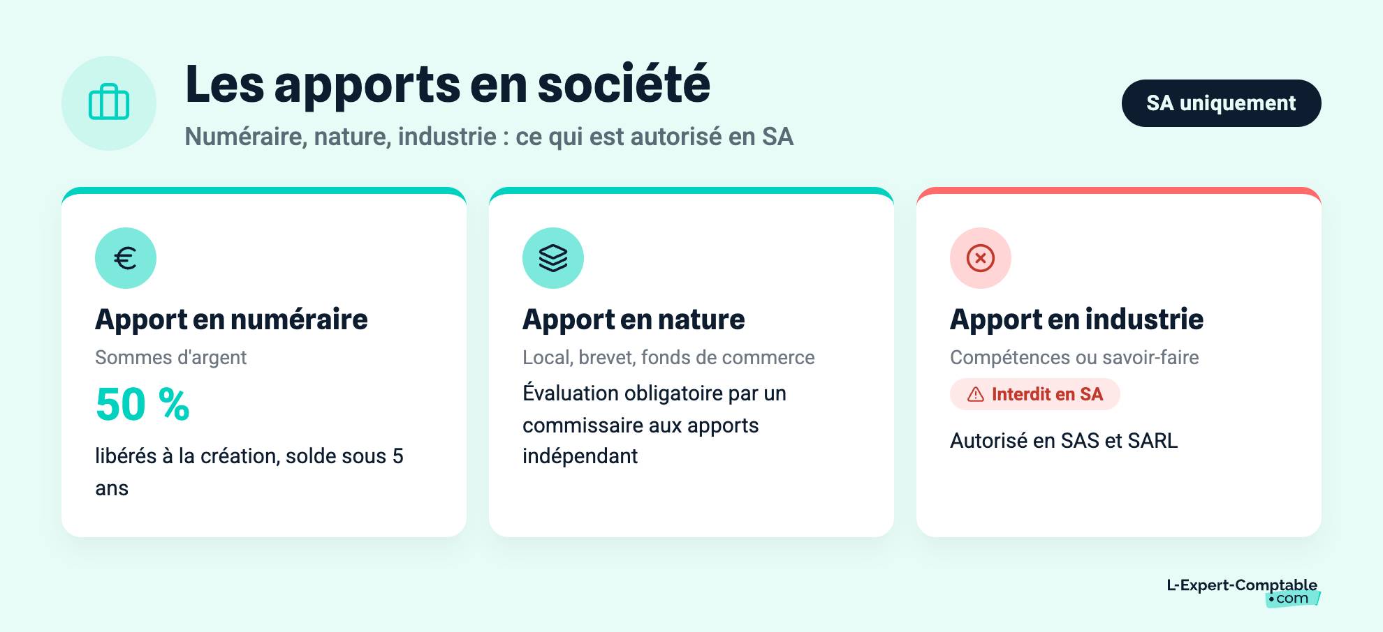 Les apports en société anonyme 